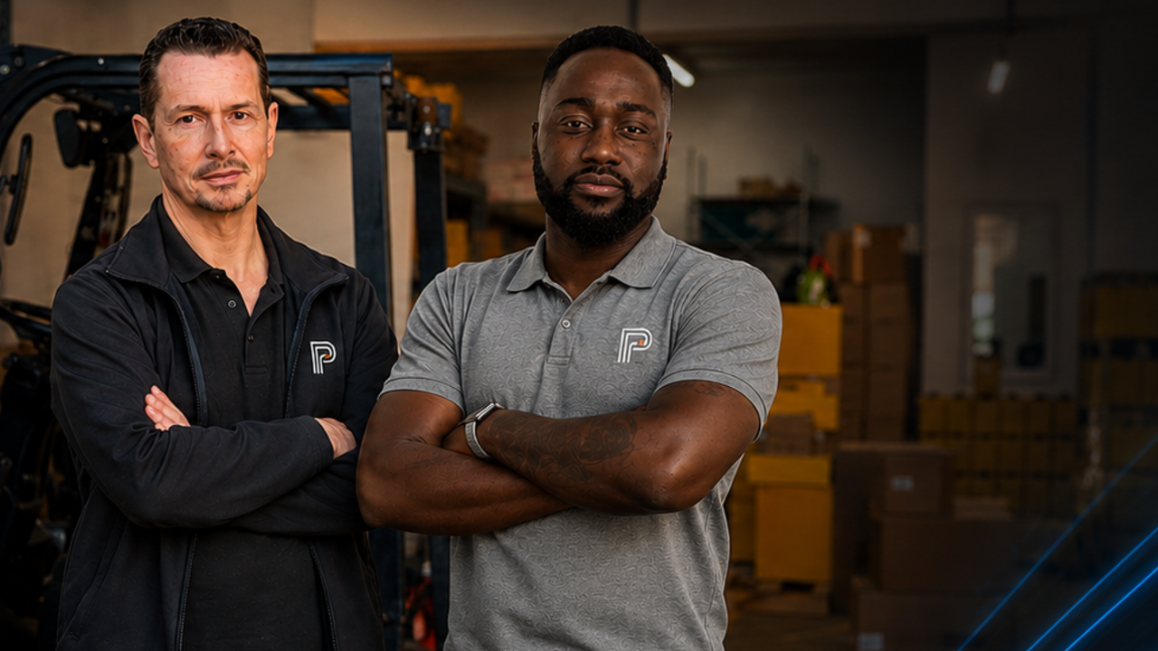 Dr Serge Santos and Ambrose Salami